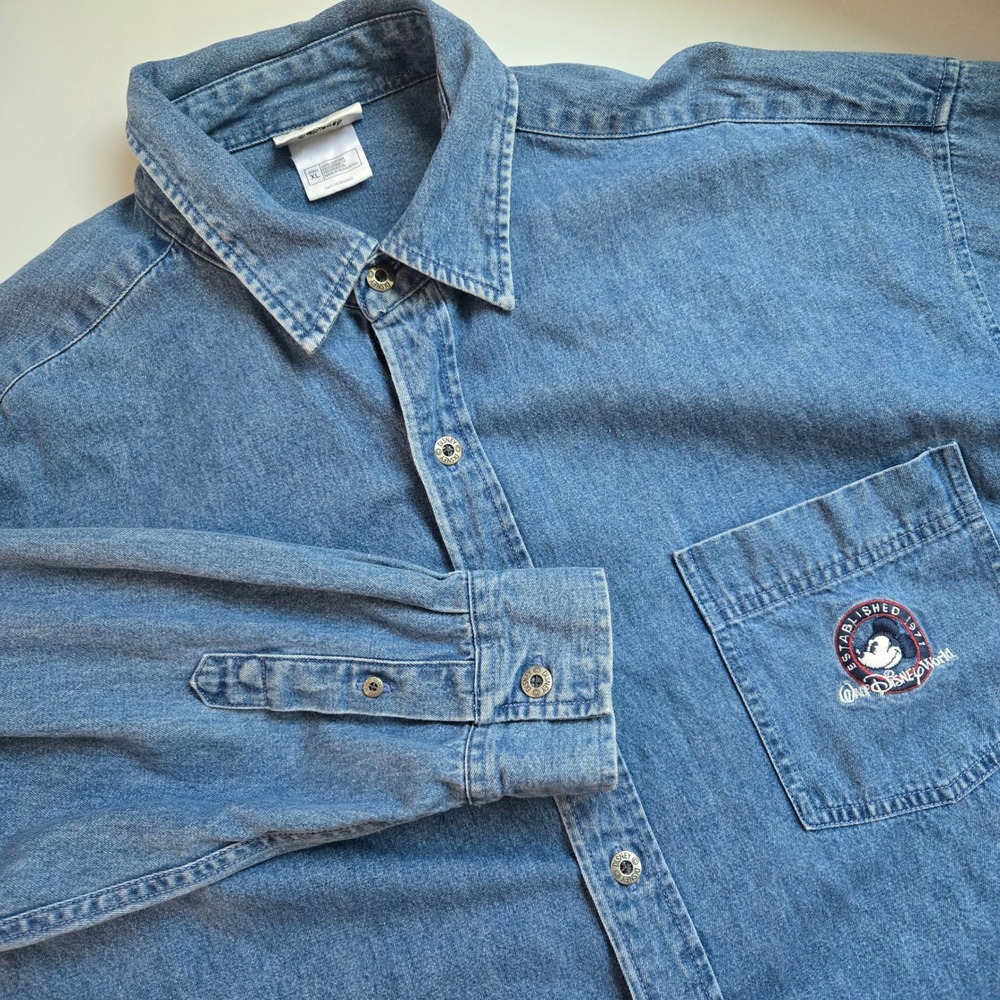 Disney Blue Casual Button Down Shirt